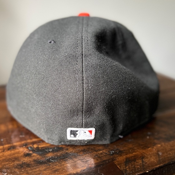 SF Giants New Era 59Fifty Hat San Francisco Black 7 3/4 Fitted Cap "NEW" - Picture 4 of 7